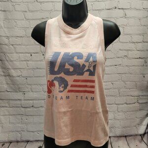 Malibu Barbie USA Ribbed Tank Top